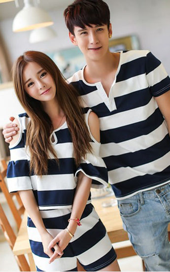 Striped Matching Couple Set