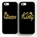 King and Queen Crown Couples Phone Case
