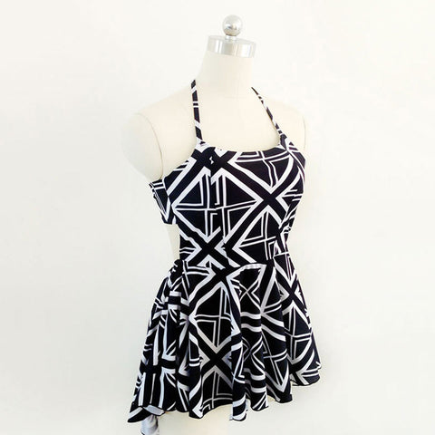 Halter Dress and Board Shorts for Couple Set