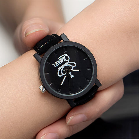 King and Queen Couples Leather Watches