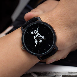 King and Queen Couples Leather Watches