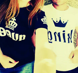 King Queen Lovers T Shirt