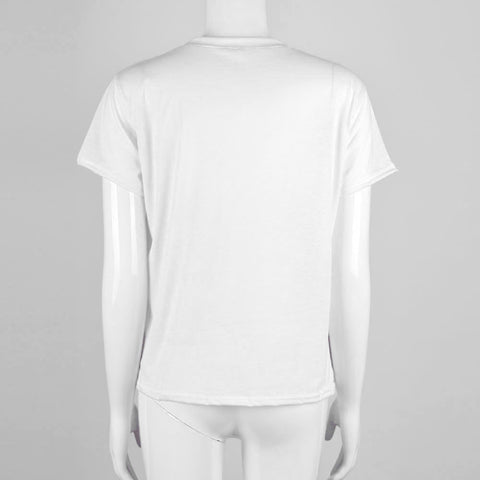 Printed Short Sleeve Couple T-Shirts