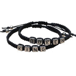 King and Queen Letter Bracelet