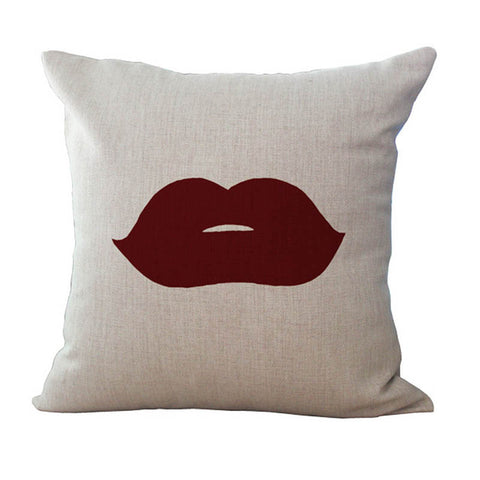 Couple Cotton Linen Pillow Case