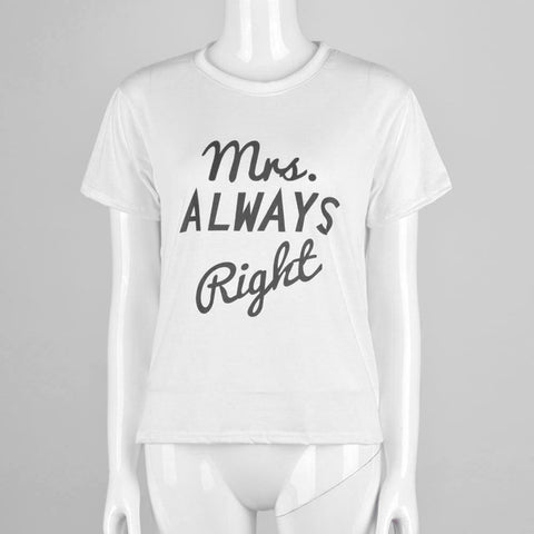 Printed Short Sleeve Couple T-Shirts