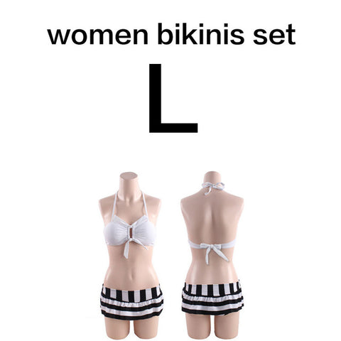 Stripes Couple Bikini Set and Beach Short