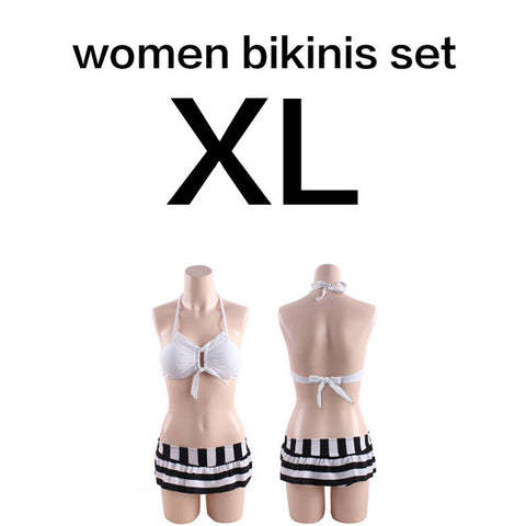Stripes Couple Bikini Set and Beach Short