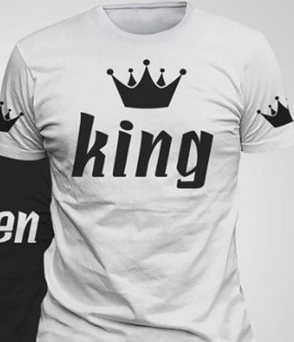 King Queen Lovers T Shirt