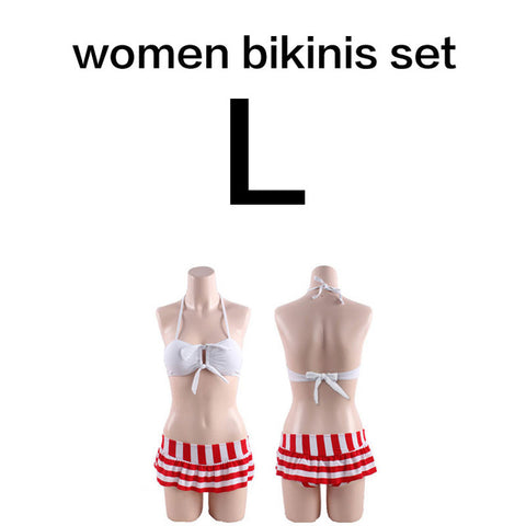 Stripes Couple Bikini Set and Beach Short