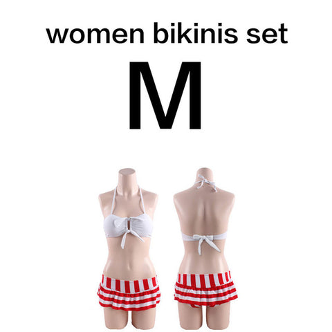Stripes Couple Bikini Set and Beach Short