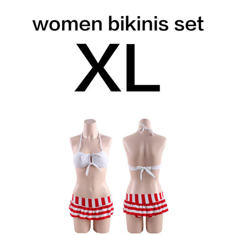 Stripes Couple Bikini Set and Beach Short